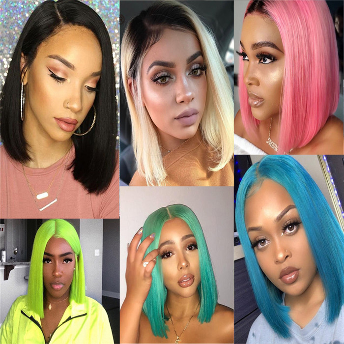 two color lace front wigs